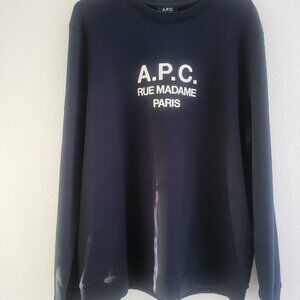A.P.C. Navy Blue Sweatshirt